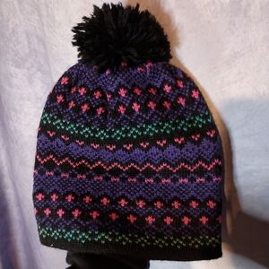 Meister Knit Wool Winter Pom Pom Beanie Hat